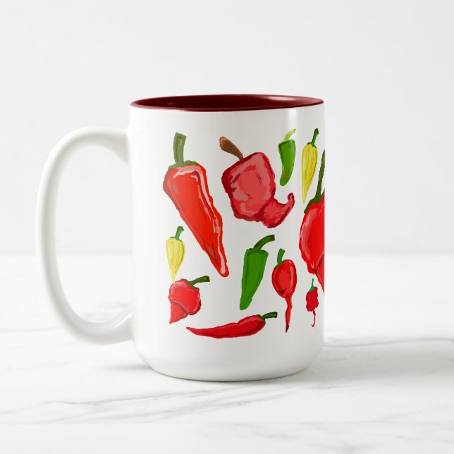 Multi-Chili Zweifarbige Tasse (Links)