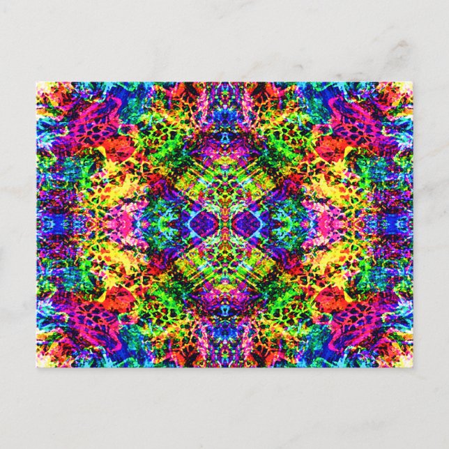 Multi Color Dream Notes-Karte Postkarte (Vorderseite)