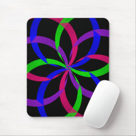 Multi Color Figure 8 Geometric Mouse Pad Mousepad