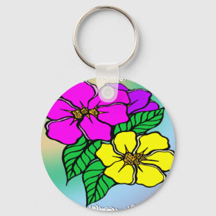 Multi Color Floral Schlüsselanhänger