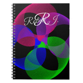 Multi Color Fusion Geometric Spiral Notebook Notizblock
