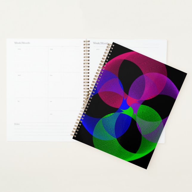 Multi Color Fusion Geometric Spiral Planner Planer (Anzeige)