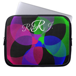 Multi Color Geometric Fusion Electronics Bag Laptopschutzhülle