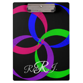 Multi Color Interchange Geometric Clipboard Klemmbrett