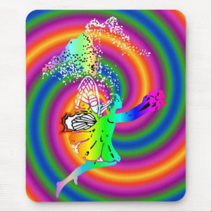 Multi-colored fairy mousepad