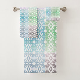 Multi-Colored Towel Badhandtuch Set