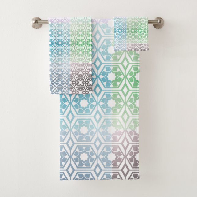 Multi-Colored Towel Badhandtuch Set (Insitu)