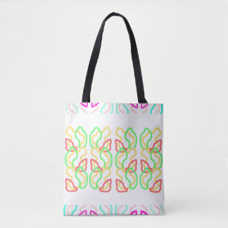 Multi Coloured Funky Tote Bag Tasche
