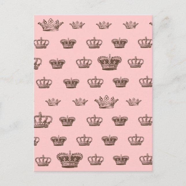 Multi Crown Design - bkgd Farbe wählen Postkarte (Vorderseite)