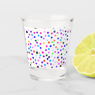 Multi. Dots Shot Glas
