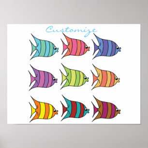 Multi-Farb-Tropischer Fisch Thunder_Cove Poster