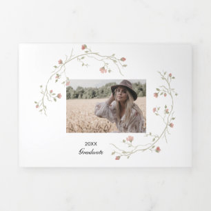 Multi-Foto Boho Abschluss Dreifache Ankündigung