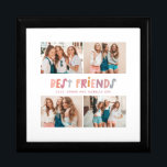Multi Foto bunt lustige Typografie beste Freunde Erinnerungskiste<br><div class="desc">Multi Foto bunte lustige Typografie Girly besten Freunden Design. Teil einer modernen Sammlung.</div>