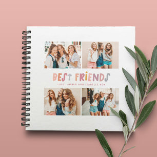 Multi Foto bunt lustige Typografie beste Freunde Notizbuch