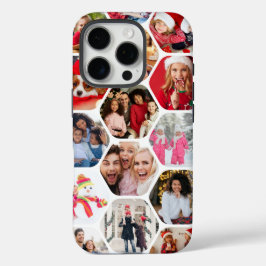 Multi Foto Collage Einfaches modernes Hexagon-Must iPhone 16 Pro Hülle
