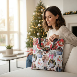 Multi Foto Collage Einfaches modernes Hexagon-Must Tasche