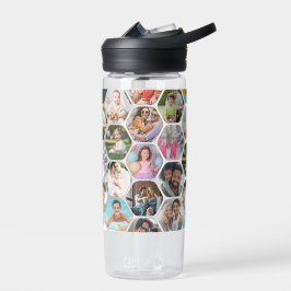 Multi Foto Collage Einfaches modernes Hexagon-Must Trinkflasche