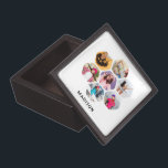 Multi-Foto Collage Moderner Personalisierter Name Kiste<br><div class="desc">Multi Foto Collage Moderne Geschenkboxen Personalisierter Name bietet eine Foto Collage Ihrer Lieblings-Fotos in Hexagon-Form. Personalisiert mit Ihrem Namen in modernem schwarzen Skript. Perfekt zum Geburtstag, Weihnachten, Muttertag, Vatertag, Großeltern, Bruder, Schwester, bester Freund und vieles mehr. FOTO TIPP: Zentrieren Sie Ihre Fotos vor dem Hochladen nach Zazzle. Entworfen von ©Evco...</div>