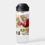Multi-Foto Collage Moderner Personalisierter Name Trinkflasche<br><div class="desc">Multi Foto Collage Moderne Personalisierte Name Wasser Flasche bietet eine Foto-Collage von neun Ihrer Lieblings-Fotos. Personalisiert mit Ihrem Namen in modernem schwarzen Skript. Perfekt zum Geburtstag, Weihnachten, Muttertag, Vatertag, Großeltern, Bruder, Schwester, bester Freund und vieles mehr. FOTO TIPP: Zentrieren Sie Ihre Fotos vor dem Hochladen nach Zazzle. Entworfen von ©Evco...</div>