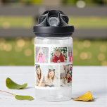 Multi-Foto Collage Moderner Personalisierter Name Trinkflasche<br><div class="desc">Multi Foto Collage Moderne Personalisierte Name Wasser Flasche bietet eine Foto-Collage von sechs Ihrer Lieblings-Fotos. Personalisiert mit Ihrem Namen in modernem schwarzen Skript. Perfekt zum Geburtstag,  Weihnachten,  Babydusche und vieles mehr. FOTO TIPP: Zentrieren Sie Ihre Fotos vor dem Hochladen nach Zazzle. Entworfen von ©Evco Studio www.zazzle.com/store/evcostudio</div>