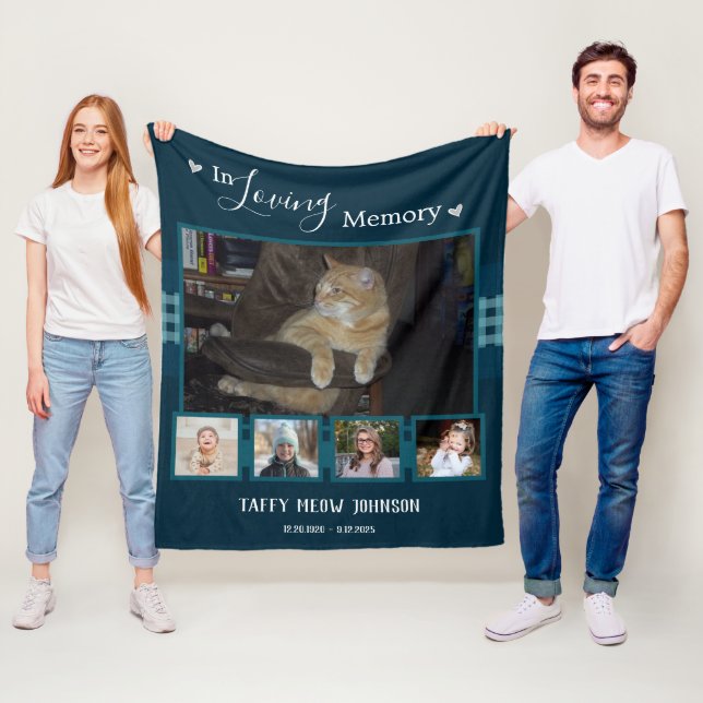 Multi-Foto für das Gedächtnis Fleecedecke (Beispiel)