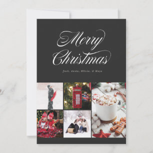 Multi-Foto Hübsch Curry Black Holiday Card Feiertagskarte