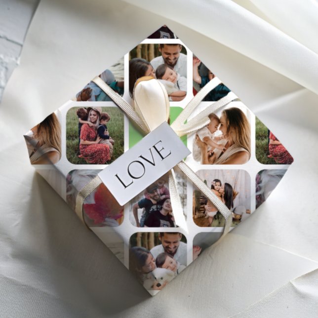 Multi-Foto-Instagramm-Quadrat Geschenkpapier (Von Creator hochgeladen)