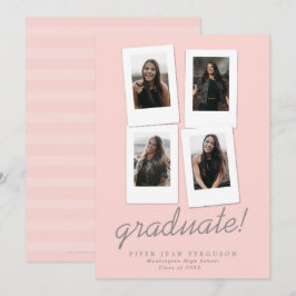 Multi Foto Modern Snapshots Abschluss Ankündigung