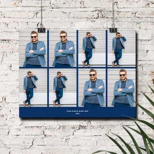 Multi-Foto Navy Blue Poster