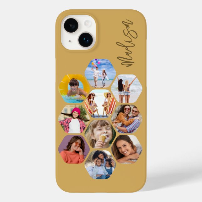 Multi-Fotomaterial Einfach Personalisiert Case-Mate iPhone 14 Plus Hülle (Rückseite)