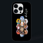 Multi-Fotomaterial Einfach Personalisiert Case-Mate iPhone 14 Pro Hülle<br><div class="desc">Multi Foto Collage Simple Modern Personalisiert Name Hexagon Pattern Smartphone iPhone Case verfügt über eine Collage aus Foto Ihrer Lieblings-Fotos in einer Hexagon-Form. Personalisiert mit deinem Namen. Perfekt zum Geburtstag, Weihnachten, Muttertag, Vatertag, Großeltern, Bruder, Schwester, bester Freund und vieles mehr. FOTO TIPP: Zentrieren Sie Ihre Fotos vor dem Hochladen nach...</div>