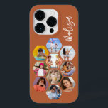 Multi-Fotomaterial Einfach Personalisiert Case-Mate iPhone 14 Pro Hülle<br><div class="desc">Multi Foto Collage Simple Modern Personalisiert Name Hexagon Pattern Smartphone iPhone Case verfügt über eine Collage aus Foto Ihrer Lieblings-Fotos in einer Hexagon-Form. Personalisiert mit deinem Namen. Perfekt zum Geburtstag, Weihnachten, Muttertag, Vatertag, Großeltern, Bruder, Schwester, bester Freund und vieles mehr. FOTO TIPP: Zentrieren Sie Ihre Fotos vor dem Hochladen nach...</div>