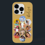 Multi-Fotomaterial Einfach Personalisiert Case-Mate iPhone 14 Pro Hülle<br><div class="desc">Multi Foto Collage Simple Modern Personalisiert Name Hexagon Pattern Smartphone iPhone Case verfügt über eine Collage aus Foto Ihrer Lieblings-Fotos in einer Hexagon-Form. Personalisiert mit deinem Namen. Perfekt zum Geburtstag, Weihnachten, Muttertag, Vatertag, Großeltern, Bruder, Schwester, bester Freund und vieles mehr. FOTO TIPP: Zentrieren Sie Ihre Fotos vor dem Hochladen nach...</div>