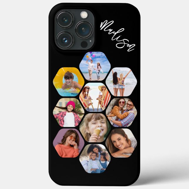Multi-Fotomaterial Einfach Personalisiert Case-Mate iPhone Hülle (Rückseite)