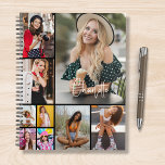 Multi-Fotomaterial Einfach Personalisiert Planer<br><div class="desc">Multi Foto Collage Simple Modern Personalisiert Planner Planner bietet eine Foto-Collage von neun Ihrer Lieblings-Fotos und personalisiert mit Ihrem Namen oder benutzerdefinierten Text in der modernen Typografie. Perfekte personalisierte Geschenke für Geburtstage,  Weihnachten,  Muttertag,  Vatertag,  Großeltern,  Bruder,  Schwester,  beste Freundin und vieles mehr. Entworfen von ©Evco Holidays www.zazzle.com/store/evcoholidays</div>