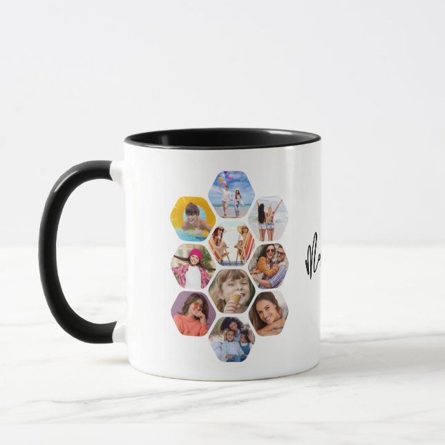 Multi-Fotomaterial Einfach Personalisiert Tasse (Links)