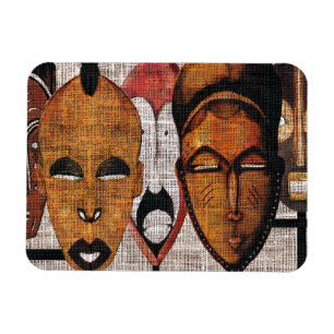 Multi Gesichts-Stammes- Foto-Magnet Magnet
