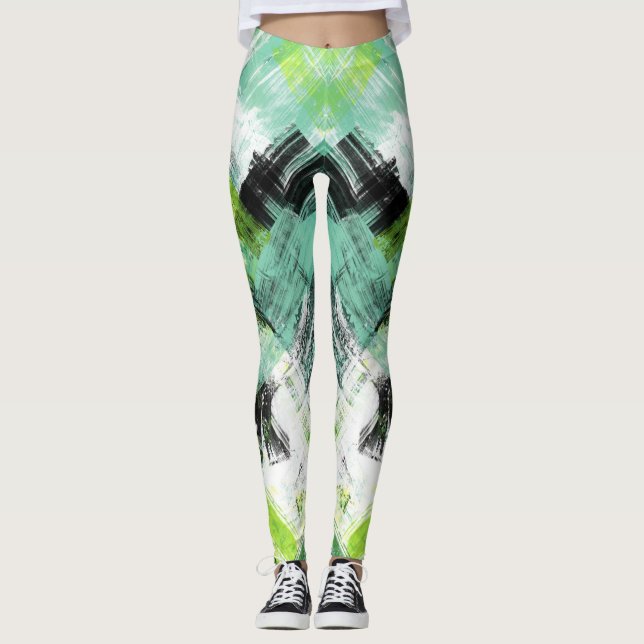 Multi-Graphics grunge Leggings (Vorderseite)