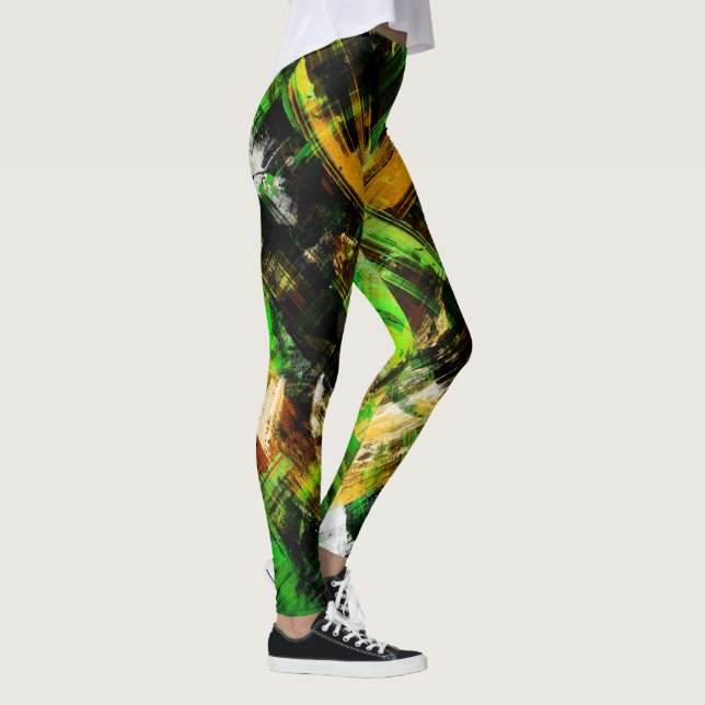 Multi-Graphics grunge Leggings (Rechts)