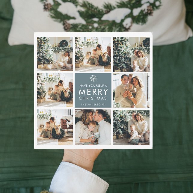 Multi-Holiday-Fotos | Frohe Weihnachten | Geschenk Magnetkarte (Von Creator hochgeladen)