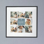 Multi-Holiday-Fotos | Frohe Weihnachten | Geschenk Poster<br><div class="desc">Collage Holiday Fotos | Frohe Weihnachten | Geschenk</div>