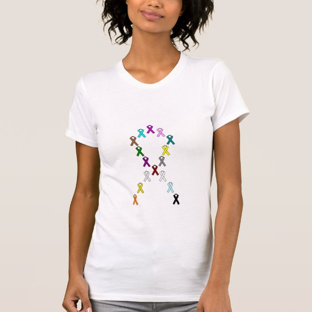 Multi-Krebs Bänder T-Shirt (Vorderseite)