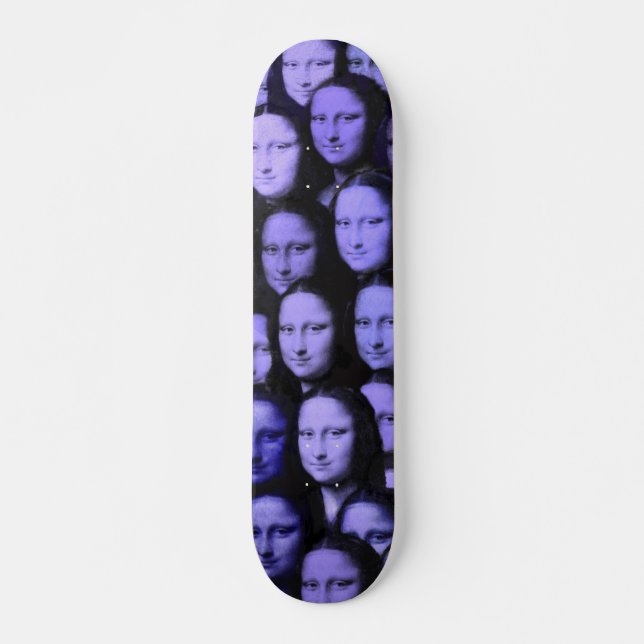 Multi-Mona in blau Skateboard (Vorne)