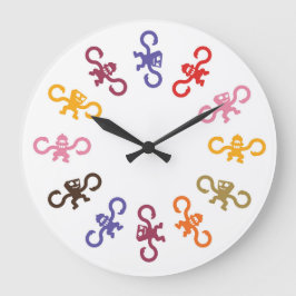 Multi-Monkey Business Clock Große Wanduhr