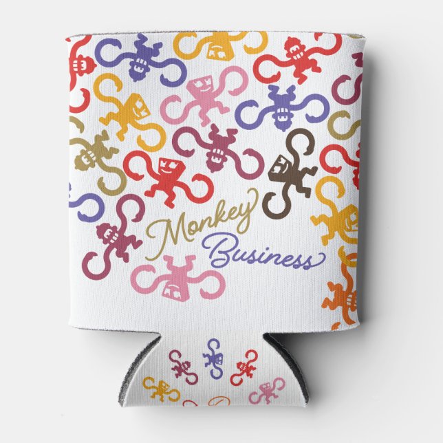 Multi-Monkey Business Koozie Dosenkühler (Vorderseite)