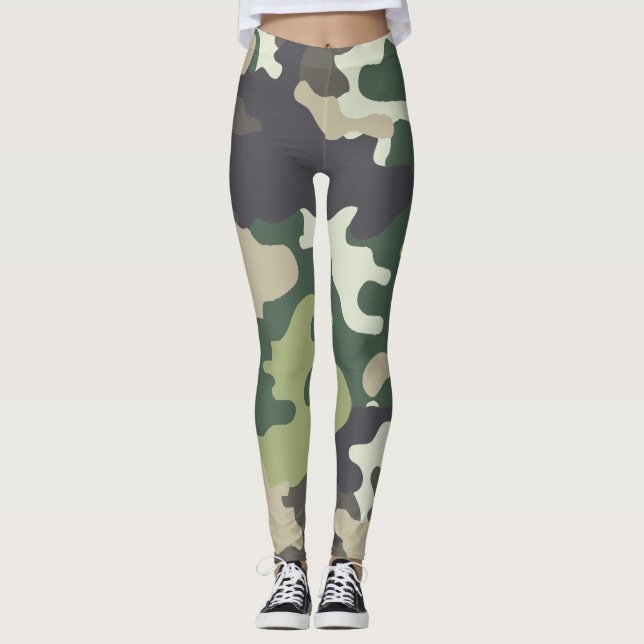 multi Nocken Tarnung Leggings (Vorderseite)