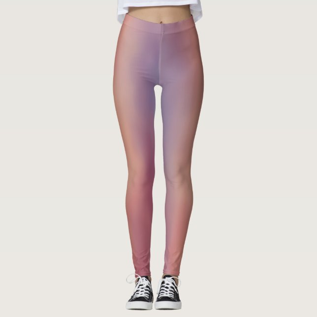 Multi Pastellfarbe Legging Leggings (Vorderseite)