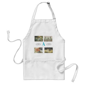 Multi Photo monogram wedding family gift Schürze