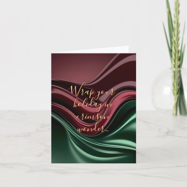 Multi purpose folded card in stylish graphic (Vorderseite)