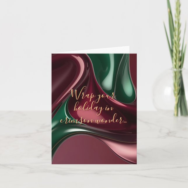 Multi purpose folded card in stylish graphic (Devant)